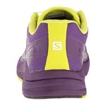 Chaussures running femme Salomon SONIC PRO Violet Jaune anis Noir 4
