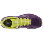 Chaussures running femme Salomon SONIC PRO Violet Jaune anis Noir 5