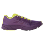 Chaussures running femme Salomon SONIC PRO Violet Jaune anis Noir 2