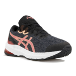 Chaussures running junior Asics GT-1000 11 GS Noir Gris Papaye Blanc 1