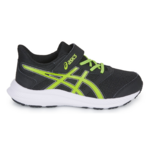 Chaussures running junior Asics JOLT 4 PS Noir Citron vert Blanc 7