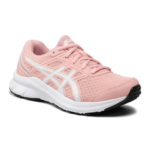 Chaussures running junior Asics JOLT 3 GS Rose givré Blanc Gris argenté 7