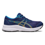 Chaussures running junior Asics CONTEND 8 GS Bleu indigo Bleu ciel Pêche Blanc 1