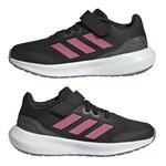 Chaussures running junior Adidas RUNFALCON 3.0 EL Noir Rose Blanc 4