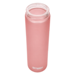 Gourde de sport en verre grande ouverture 600ml Smash Rose Bambou (3)