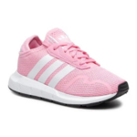 Chaussures running junior Adidas SWIFT RUN X C Rose clair Blanc Noir