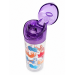 Gourde de sport avec bec verseur 500ml Smash Slimline Violet Transparant Orange 2