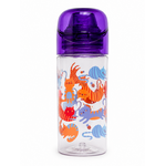 Gourde de sport avec bec verseur 500ml Smash Slimline Violet Transparant Orange 1