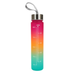 Gourde graduée avec repères d’hydratation 280ml unisexe Smash Refill Rose Orange Vert (1)