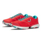 Chaussures running femme True Motion U-TECH NEVOS Rouge Turquoise Gris clair