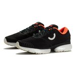 Chaussures running femme True Motion U-TECH NEVOS Noir Orange fluo Turquoise