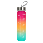 Gourde graduée avec repères d’hydratation 520ml unisexe Smash Refill Rose Orange Vert (1)