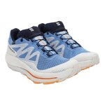 Chaussures trail femme Salomon PULSAR TRAIL GTX Bleu Blanc Orange 2
