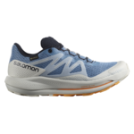 Chaussures trail femme Salomon PULSAR TRAIL GTX Bleu Blanc Orange 1