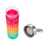 Gourde graduée avec repères d’hydratation 520ml unisexe Smash Refill Rose Orange Vert (5)