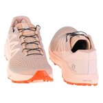 Chaussures trail femme Salomon SENSE RIDE 4 Beige Rose saumon Orange 8