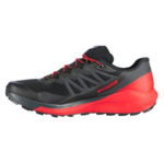 Chaussures trail homme Salomon SENSE RIDE 4 Noir Rouge Blanc 2