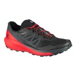 Chaussures trail homme Salomon SENSE RIDE 4 Noir Rouge Blanc
