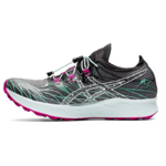 Chaussures trail femme Asics FUJI SPEED Noir Rose Blanc Vert mer 2