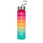 Gourde graduée avec repères d’hydratation 820ml unisexe Smash Refill Rose Orange Vert (2)