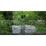Bâtons running trail unisexe Lacal QUICK STICK CARBONE 120 Vert Noir 9