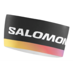 Bandeau extensible et respirant unisexe Salomon Club Line XC noir jaune orange rouge