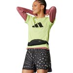 Short femme Adidas RUN IT BL SHO Noir imprimé blanc 7