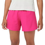 Short running trail femme Salomon CROSS 5 SHORT W Betterave violette Noir Blanc 6