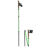 Bâtons running trail unisexe Lacal QUICK STICK CARBONE 115-121 cm ou 124-130 cm Vert Noir (2)