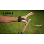 Bâtons running trail unisexe Lacal QUICK STICK CARBONE 115-121 cm ou 124-130 cm Vert Noir (5)