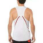 Débardeur running trail élite homme Salomon S-LAB SPEED SINGLET M Blanc Gris Rouge 2