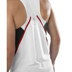 Débardeur running trail élite homme Salomon S-LAB SPEED SINGLET M Noir profond Blanc Rouge 3