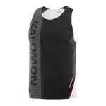 Débardeur running trail élite homme Salomon S-LAB SPEED SINGLET M Noir profond Blanc Rouge