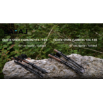 Bâtons running trail unisexe Lacal QUICK STICK CARBONE 115-121 cm ou 124-130 cm Vert Noir (7)