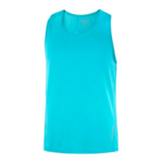 Débardeur running trail homme Salomon SENSE AERO SINGLET M Bleu paon Gris