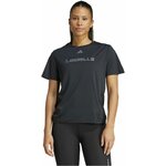 Tee-shirt de sport à manches courtes technique femme Adidas W LM G T Noir Gris