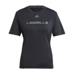 Tee-shirt de sport à manches courtes technique femme Adidas W LM G T Noir Gris 6