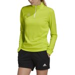 Haut de sport à manches longues 1-4 zip technique femme Adidas ENT22 TR TOP W Vert anis Blanc 3
