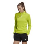 Haut de sport à manches longues 1-4 zip technique femme Adidas ENT22 TR TOP W Vert anis Blanc