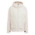 Veste coupe-vent de sport zippé technique femme Adidas W MT SOSH JA Rose pâle Blanc 4
