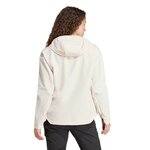 Veste coupe-vent de sport zippé technique femme Adidas W MT SOSH JA Rose pâle Blanc 2
