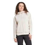 Veste coupe-vent de sport zippé technique femme Adidas W MT SOSH JA Rose pâle Blanc