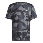 Tee-shirt manches courtes technique homme Adidas CAMO AOP T  Noir Gris foncé Gris clair Blanc 2