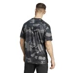 Tee-shirt manches courtes technique homme Adidas CAMO AOP T  Noir Gris foncé Gris clair Blanc 3