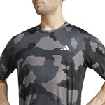 Tee-shirt manches courtes technique homme Adidas CAMO AOP T  Noir Gris foncé Gris clair Blanc 4