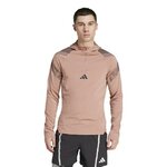 Haut dentraînement col zippé à capuche homme Adidas PS QUARTER ZIP Rose pâle Noir 2