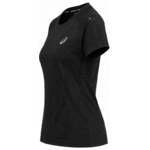 Tee-shirt running à manches courtes ultra respirant femme Asics METARUN TOP Noir Blanc (3)
