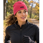 Bonnet doux et léger unisexe Puma Essentials Slouchy Cuffles rose (4)