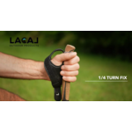 Bâtons running trail unisexe Lacal QUICK STICK CARBONE 115-121 cm ou 124-130 cm Vert Noir (4)