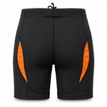 Cuissard extensible et respirant femme Odlo Stretch Noir Orange (3)